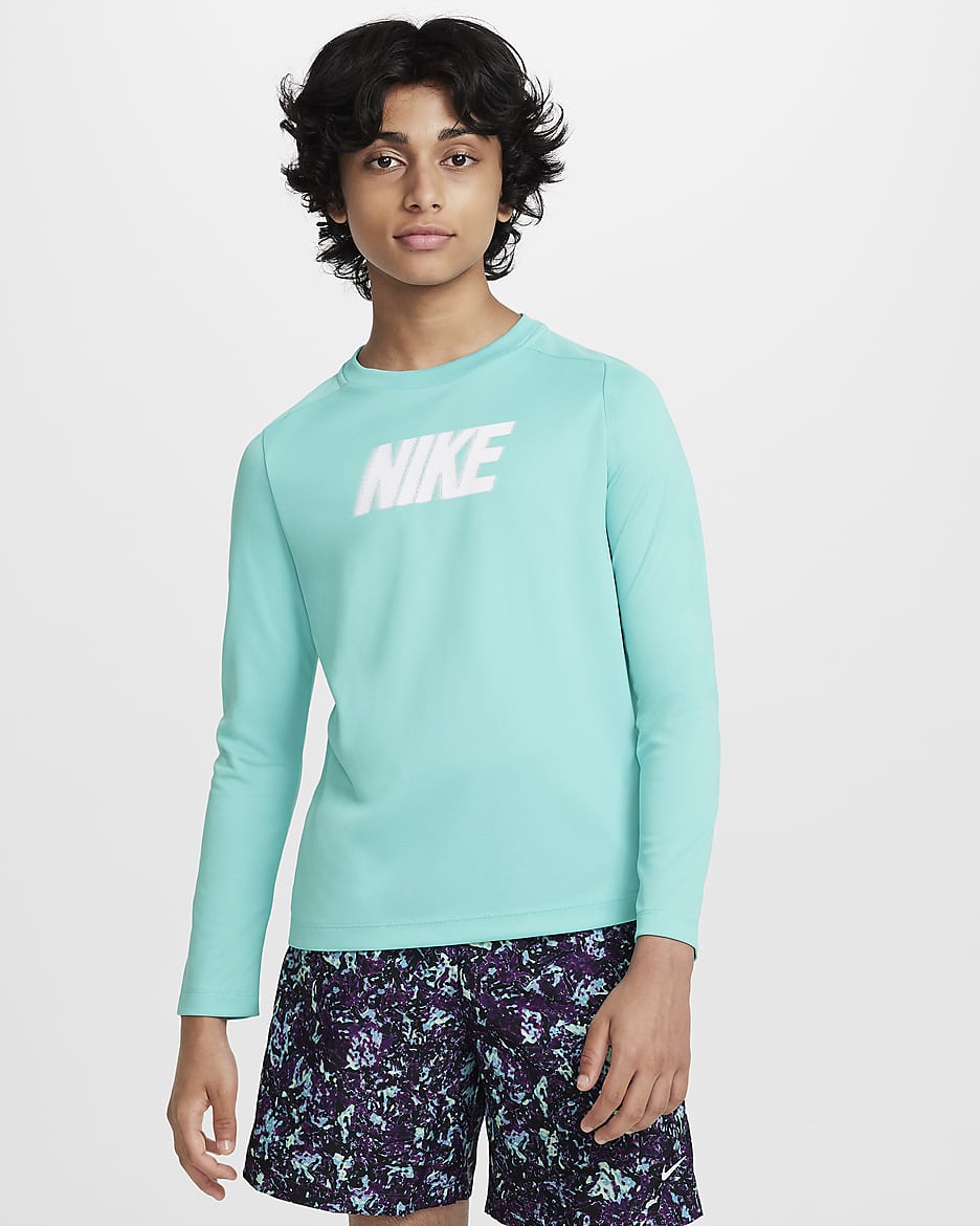 Nike Dri FIT Multi Big Kids Boys Long Sleeve Top